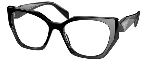 prada prada pr 18w black 54/17/145 women eyewear frame|Prada PR 18WV Irregular Eyeglasses .